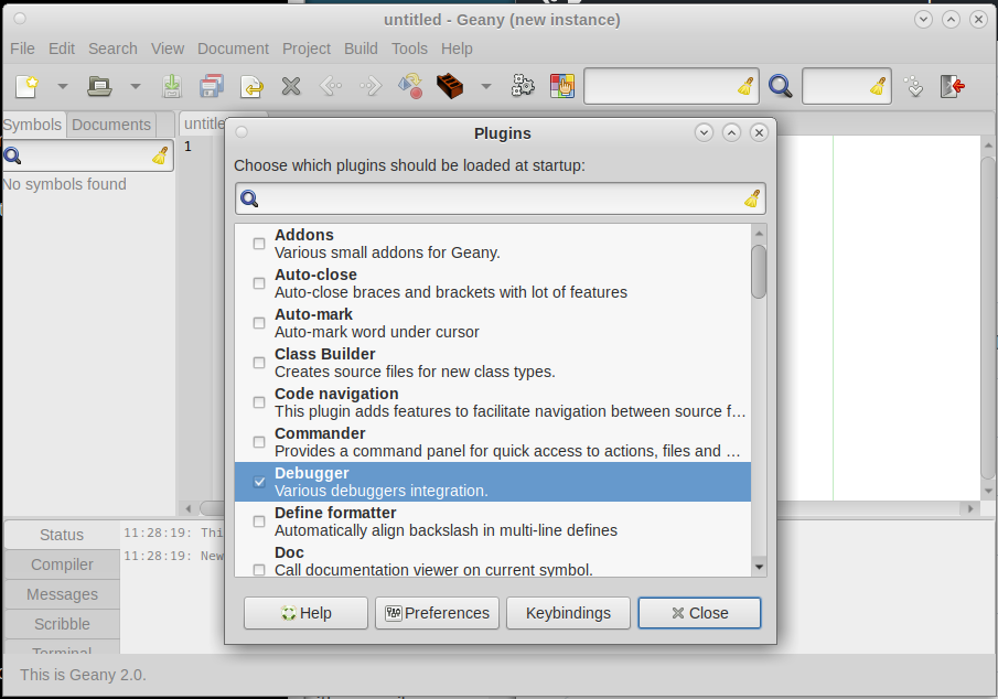 turning on a plugin